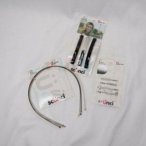11 piece Scunci hair accessory lot 4 headbands 4 bobby pins 3 clips new